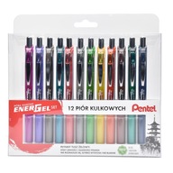 Gélové perá PENTEL ENERGEL BL-77 [12] mix farieb