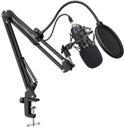 MOZOS MKIT-700PRO V2 MIKROFÓNOVÁ SÚPRAVA USB STOJAN POP-FILTER S RAMENOM, KOŠÍK