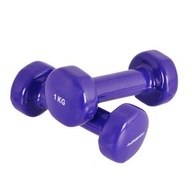 FITNESS INSPORTLINE DUMBS 2x1kg VINYLOVÝ NÁTER