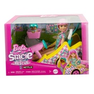 Barbie Gokart Stacie filmové vozidlo a bábika HRM08