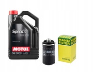 Mann filter + olej Motul 5w30 VW EOS 2.0 TFSI 06-15