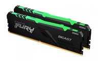 DDR4 FURY Beast RGB pamäť 64GB (232GB)/3200 CL16