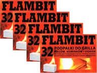 FLAMBIT LARGE WHITE podpaľovač na podpaľovanie krbu 32x4