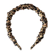 KLARA Čelenka do vlasov Silk Leopard Small