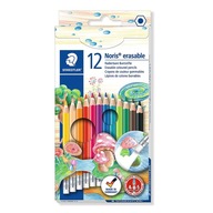 Stierateľné pastelky s gumou - Staedtler - 12 farieb