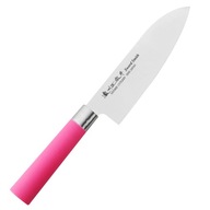 SATAKE Macaron Pink Japonský nôž Santoku 17 cm Ružový