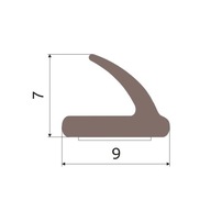 SAMOLEPIACIE TESNENIE na dvere a okná 9x7mm V 25m