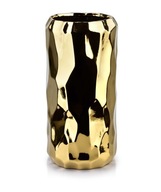 BABETTE GOLD keramická váza, zlatá, 13xv26cm