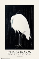 Nástenný plagát Egret In The Rain 61x91,5 cm