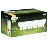 10x LED žiarovka MR16 6W = 50W 120° 230V 3000K Teplá biela LUMILED