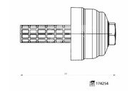 SKRYTKO OLEJOVÉHO FILTRA AUDI A4 B7 A4 B8 A5 A6 ALLROAD C6 A6 ALLROAD C7