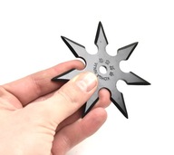 STAR SHURIKEN 7 BLADE NINJA ČIERNA