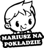 Nálepka MARIUSZ V AUTE 18x15 farieb