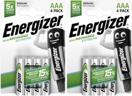 8x batérie ENERGIZER Extreme AAA R03 800mAh