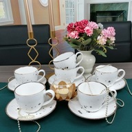 BOGUCICE CHATA WHITE COFFEE SERVICE 12 ks