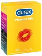 Durex Pleasure Mix 40 ks. Stimulačné kondómy