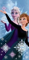 Veľká plážová osuška 70x140 Frozen Elsa Frozen 2 Anna Elza bavlna