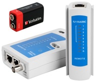 TESTER SIEŤOVÝCH KÁBLOV RJ45 LAN RJ12 BNC UTP FTP