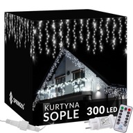 SOPLE 300 LED VONKAJŠIE LAMPY 14,5 m DIAĽKOVÝ BLESKOVÁ ZÁCLONA SVETELNÁ VENCICA