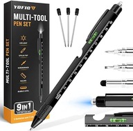 YOFIG 9v1 multitool Multifunkčné pero čierne darček pre mužov