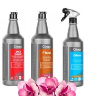 Clinex GLASS liquid SET W3 Sanit FLORAL BLUSH 1L.