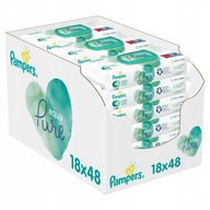 Pampers Vlhčené obrúsky AQUA PURE 18x48