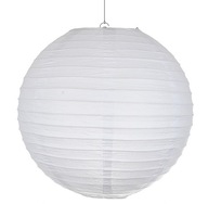 Papierové tienidlo tienidlo lampa lampa 25cm BIELA