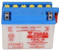 Motobatéria Yuasa YB4L-B 4,2Ah 45A 12V