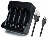 RÝCHLA nabíjačka batérií AA AAA 2V1 S KÁBLOM USB