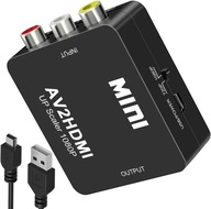 ADAPTÉR KONVERTOR AV RCA CVBS CINCH NA HDMI 1080p