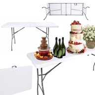 Turistický kempingový cateringový stôl, skladací do kufra, dĺžka 240 cm