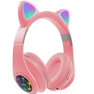 Slúchadlá Cat Ears Wireless On-Ear LED RUŽOVÁ