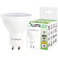 LED GU10 10W = 80W 3000K Teplá LUMILED žiarovka