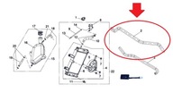 BOMBARDIER DS 250 OEM VÝSTUPNÁ HADICA RADIÁTORA!