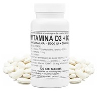 Vitamín D3 + K2 5000 IU + 200 mcg 120 ks Podkova