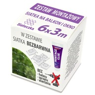 SET BALKÓNOVÁ SIEŤ MAČKA, HÁKY NA HOLUBY, 6x3m