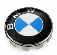 Blau weiss 4x BMW Nabendeckel 68mm Nabenkappen Fel