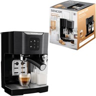 Prenosný espresso kávovar s napeňovačom mlieka 1450W čierny Sencor 4040BK