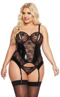 SOFTLINE JESSICA BLACK KORSET 1897 PLUS VEĽKOSŤ (XL) ČIERNA