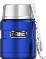 VEČERA TERMOKA + LYŽIČKA ThermosKing 470ml MODRÁ