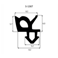 REHAU S-1387 PVC tesnenie okien - 50m