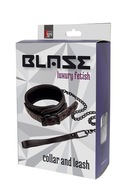 Blaze Luxury Fetish Leather obojok s vodítkom