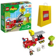 LEGO DUPLO BLOCKS 10969 ZNAČKA HASIČSKÉ VOZIDLO PRE DETI + TAŠKA