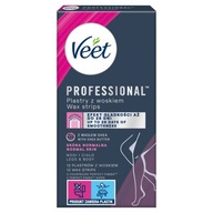 VEET Professional Strips s voskom na depiláciu tela - normálna pokožka, 1 bal