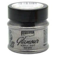 Farba Glamour Metallic Silver Black 50 ml