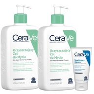 CeraVe čistiaci gél na umývanie mastnej pleti, tváre, tela 473 ml x2