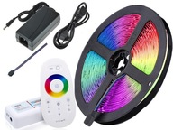 KIT 5M 300 LED zdroj s dotykovým pásikom RGB + BIELY