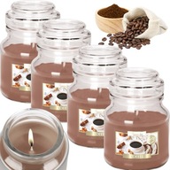 4x VONNÉ SVIEČKY YANKEE CANDLE SKLENENÁ SVIEČKA SVIEČKA PREMIUM KÁVA VÔŇA