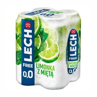 Lech free nealkoholické pivo limetková mäta 4x500ml