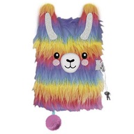 Diár s visiacim zámkom 3D Rainbow Alpaca A5 96 listov